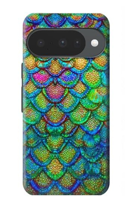 S4071 カラフルな人魚の鱗 Colorful Mermaid Scale Google Pixel 10, 10 Pro バックケース、フリップケース・カバー