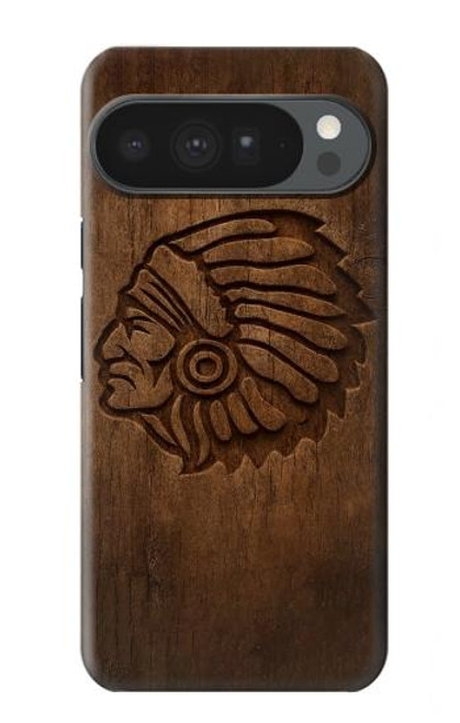 S4035 ネイティブアメリカンの木彫り Native American Wood Carving Google Pixel 10 Pro XL バックケース、フリップケース・カバー