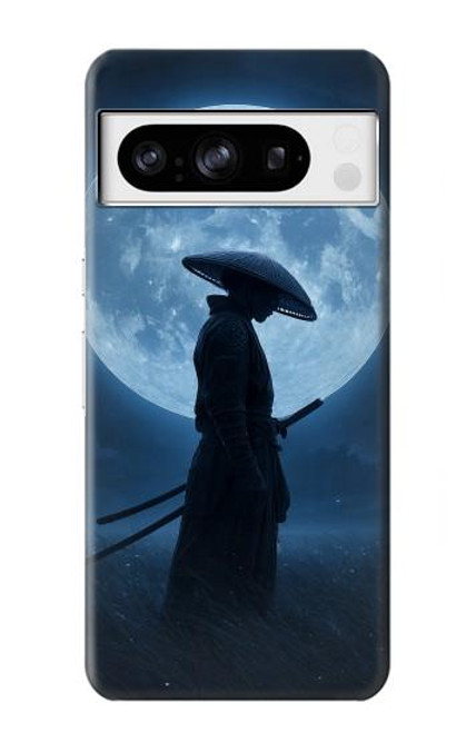 S4034 侍の月夜 Samurai Moon Night Google Pixel 8 pro バックケース、フリップケース・カバー