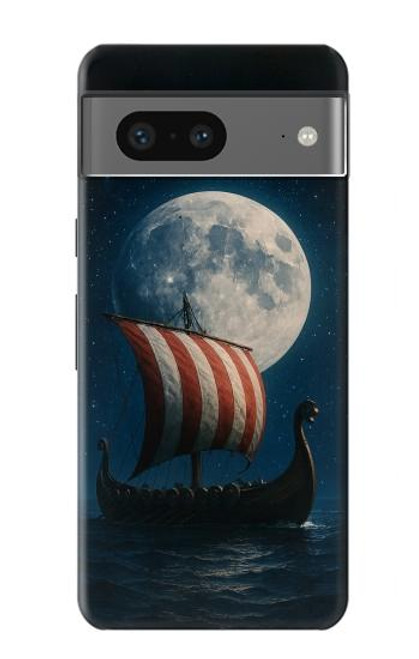 S4040 バイキングの軍艦 Viking War Ship Google Pixel 7a バックケース、フリップケース・カバー