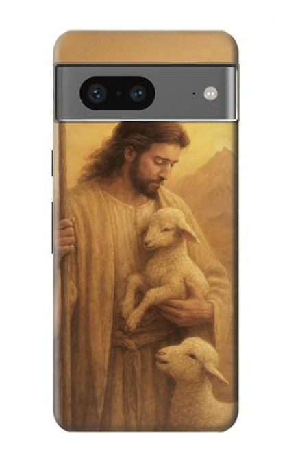 S4042 慈悲深いイエス Merciful Jesus Google Pixel 7a バックケース、フリップケース・カバー