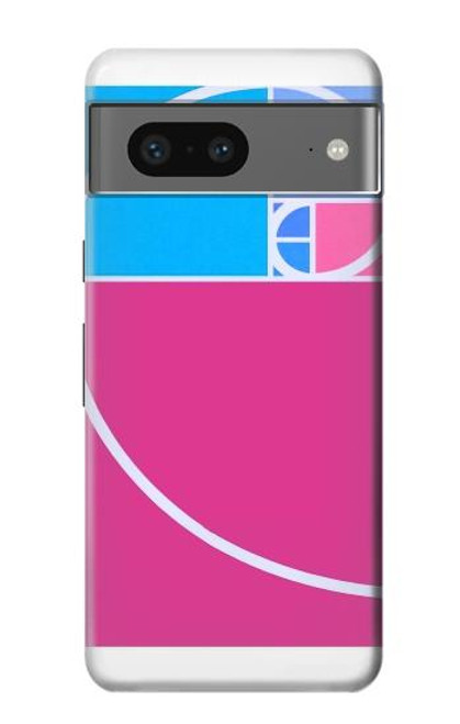 S4076 黄金比フィボナッチ螺旋 Golden Ratio Fibonacci Spiral Google Pixel 7 バックケース、フリップケース・カバー