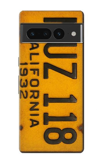 S4060 ヴィンテージカリフォルニアの車のナンバープレート Vintage California Car License Plate Google Pixel 7 Pro バックケース、フリップケース・カバー