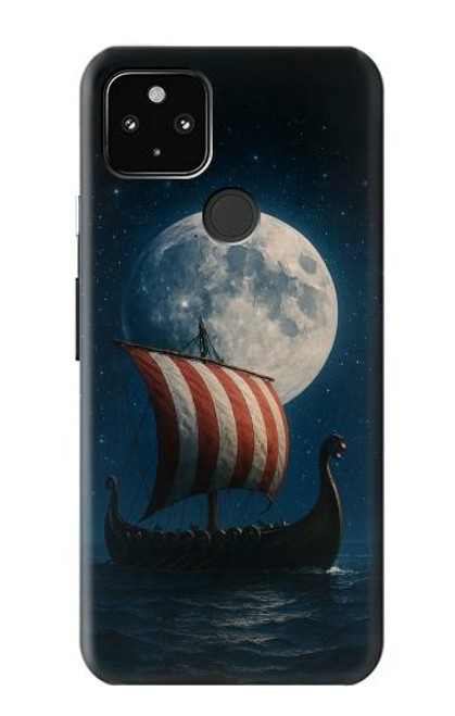 S4040 バイキングの軍艦 Viking War Ship Google Pixel 4a 5G バックケース、フリップケース・カバー