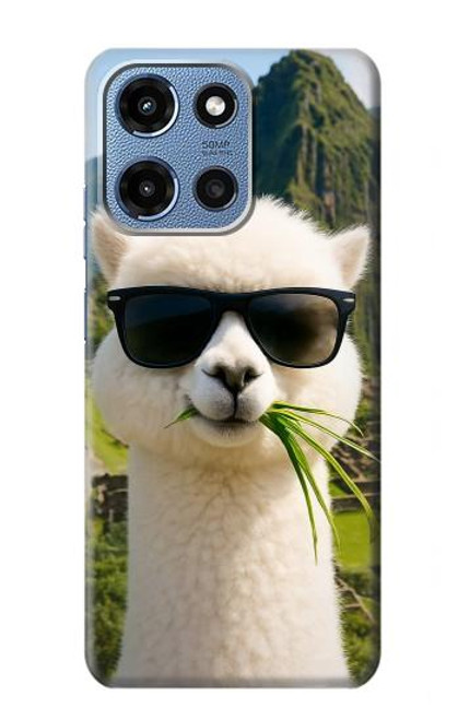 S4069 アルパカのサングラス Alpaca Sunglasses Motorola Moto G 5G (2025) バックケース、フリップケース・カバー