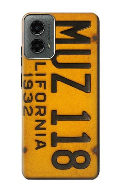 S4060 ヴィンテージカリフォルニアの車のナンバープレート Vintage California Car License Plate Motorola Moto G 5G (2024) バックケース、フリップケース・カバー