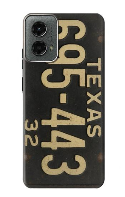 S4061 ヴィンテージテキサスの車のナンバープレート Vintage Texas Car License Plate Motorola Moto G 5G (2024) バックケース、フリップケース・カバー