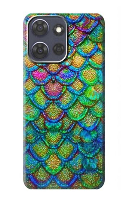 S4071 カラフルな人魚の鱗 Colorful Mermaid Scale Motorola Moto G Power (2025) バックケース、フリップケース・カバー