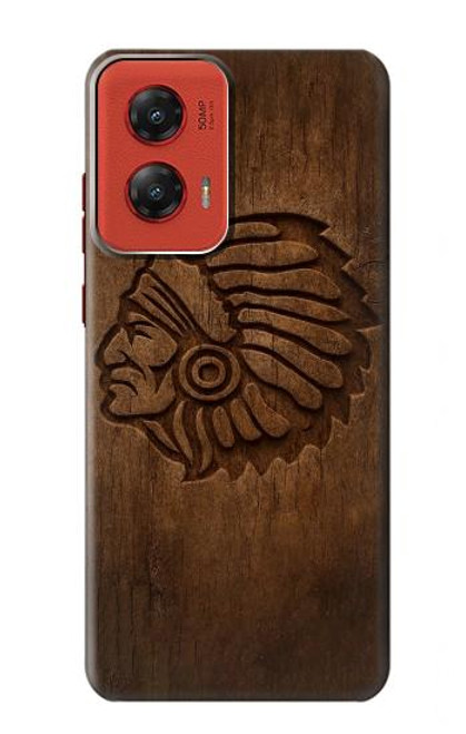 S4035 ネイティブアメリカンの木彫り Native American Wood Carving Motorola Moto G Stylus 5G (2024) バックケース、フリップケース・カバー
