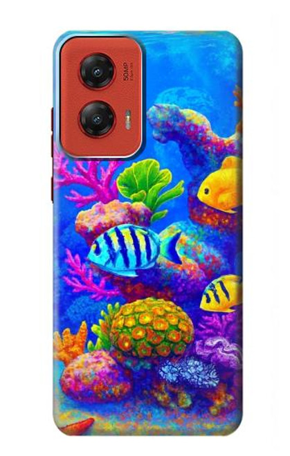 S4058 カラフルな水族館 Colorful Aquarium Motorola Moto G Stylus 5G (2024) バックケース、フリップケース・カバー
