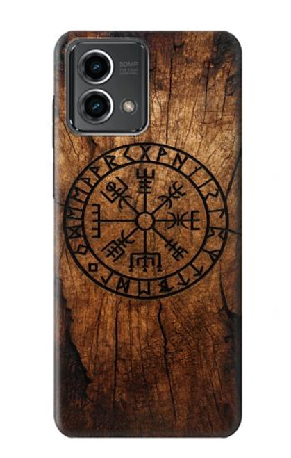 S4036 バイキングのヴェグヴィシルの木 Viking Vegvisir Compass Wood Motorola Moto G Stylus 5G (2023) バックケース、フリップケース・カバー