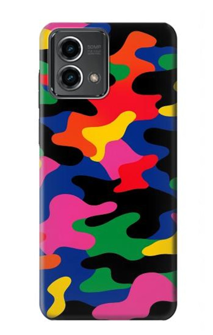 S4072 カラフルなカモフラージュ Colorful Camouflage Motorola Moto G Stylus 5G (2023) バックケース、フリップケース・カバー