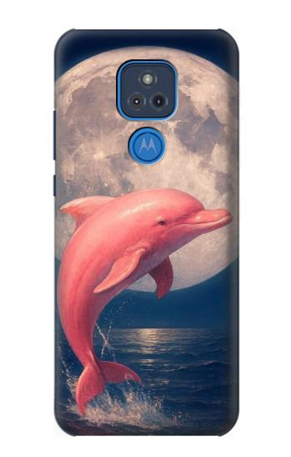 S4045 イルカの月夜 Dolphin Moon Night Motorola Moto G Play (2021) バックケース、フリップケース・カバー