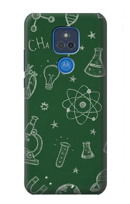 S4059 科学黒板グラフィック Science Chalkboard Graphic Motorola Moto G Play (2021) バックケース、フリップケース・カバー