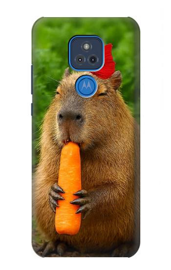 S4068 カピバラ蝶 Capybara Butterfly Motorola Moto G Play (2021) バックケース、フリップケース・カバー