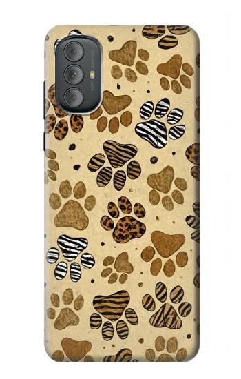 S4032 野生動物の足跡 Wild Animal Paw Foot Print Motorola Moto G Power 2022, G Play 2023 バックケース、フリップケース・カバー