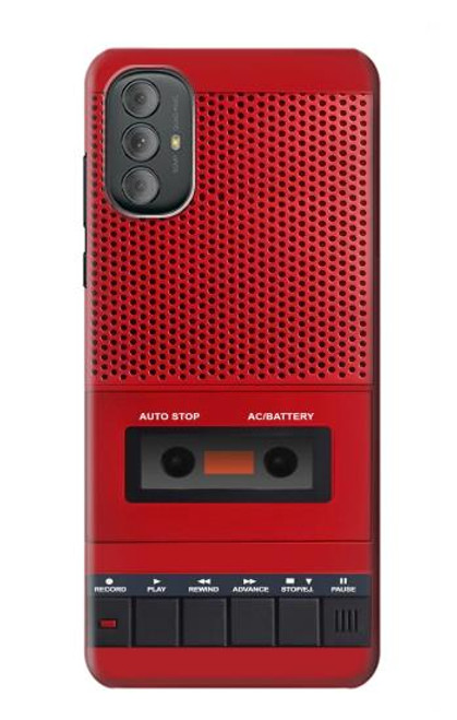 S4073 ヴィンテージの赤いカセットプレーヤーのグラフィック Vintage Red Cassette Player Graphic Motorola Moto G Power 2022, G Play 2023 バックケース、フリップケース・カバー