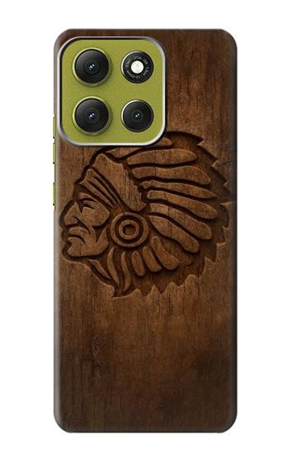 S4035 ネイティブアメリカンの木彫り Native American Wood Carving Motorola Moto G86 バックケース、フリップケース・カバー