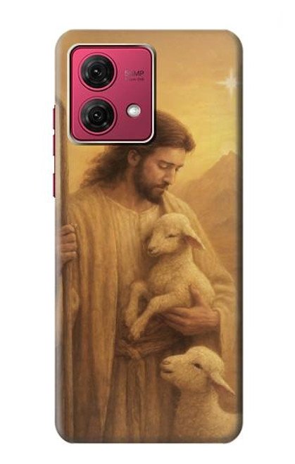 S4042 慈悲深いイエス Merciful Jesus Motorola Moto G84 バックケース、フリップケース・カバー