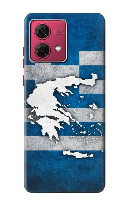 S4074 ギリシャの国旗 The Flag of Greece Motorola Moto G84 バックケース、フリップケース・カバー