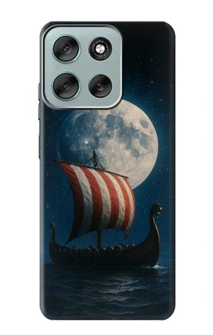 S4040 バイキングの軍艦 Viking War Ship Motorola Moto G56 バックケース、フリップケース・カバー