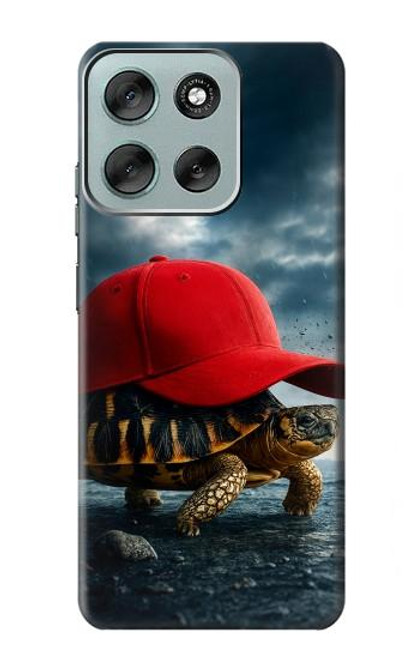 S4056 マダガスカルのカメの赤い帽子 Madagascar Turtle Red Cap Motorola Moto G56 バックケース、フリップケース・カバー