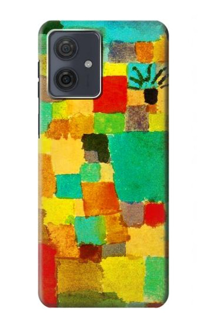 S4075 パウル・クレー作 チュニジア南部の庭園 Paul Klee Southern Tunisian Gardens Motorola Moto G54 バックケース、フリップケース・カバー