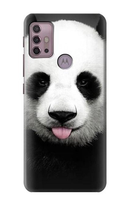 S4049 舌を出した可愛いパンダ Cute Panda Stick Out Tongue Motorola Moto G30, G20, G10 バックケース、フリップケース・カバー