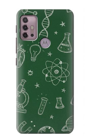 S4059 科学黒板グラフィック Science Chalkboard Graphic Motorola Moto G30, G20, G10 バックケース、フリップケース・カバー