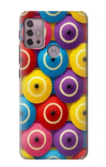 S4065 蛇の目傘柄 Snake Eye Umbrella Pattern Motorola Moto G30, G20, G10 バックケース、フリップケース・カバー