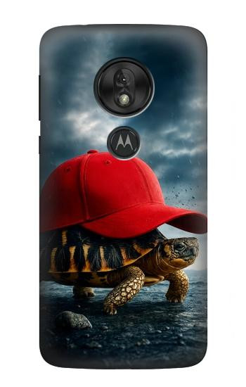 S4056 マダガスカルのカメの赤い帽子 Madagascar Turtle Red Cap Motorola Moto G7 Power バックケース、フリップケース・カバー