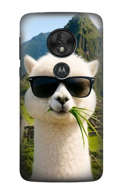 S4069 アルパカのサングラス Alpaca Sunglasses Motorola Moto G7 Power バックケース、フリップケース・カバー