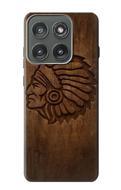 S4035 ネイティブアメリカンの木彫り Native American Wood Carving Motorola Edge (2025) バックケース、フリップケース・カバー