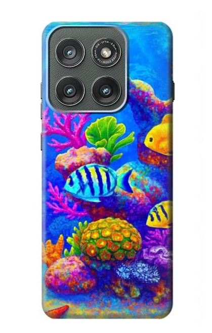 S4058 カラフルな水族館 Colorful Aquarium Motorola Edge (2025) バックケース、フリップケース・カバー