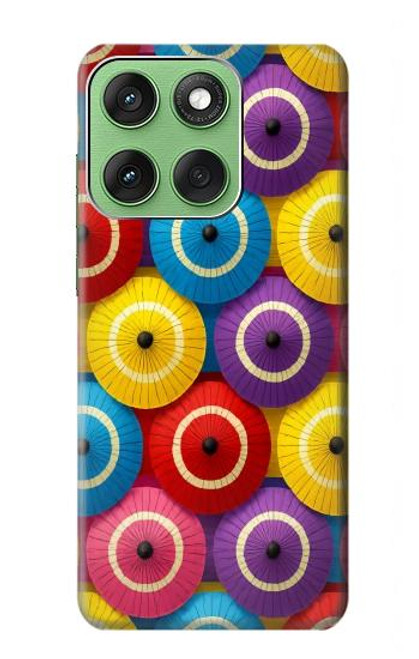 S4065 蛇の目傘柄 Snake Eye Umbrella Pattern Motorola Edge 60 バックケース、フリップケース・カバー