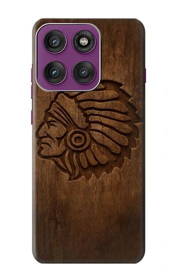 S4035 ネイティブアメリカンの木彫り Native American Wood Carving Motorola Edge 60 Pro バックケース、フリップケース・カバー