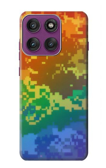 S4047 LGBTQカモフラージュ LGBTQ Camouflage Motorola Edge 60 Pro バックケース、フリップケース・カバー