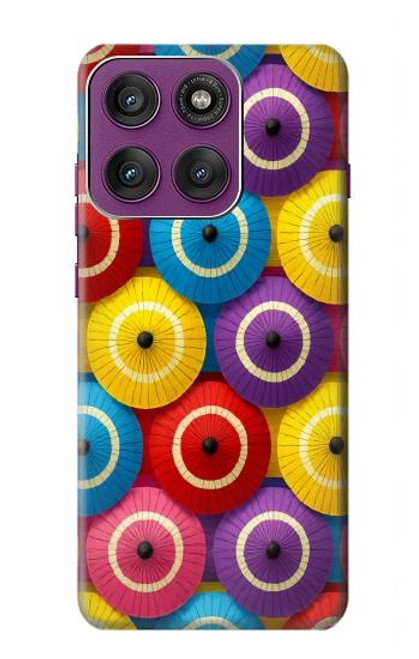 S4065 蛇の目傘柄 Snake Eye Umbrella Pattern Motorola Edge 60 Pro バックケース、フリップケース・カバー