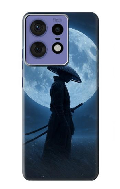 S4034 侍の月夜 Samurai Moon Night Motorola Edge 50 Pro バックケース、フリップケース・カバー