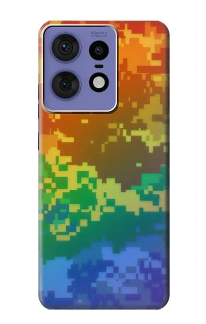 S4047 LGBTQカモフラージュ LGBTQ Camouflage Motorola Edge 50 Pro バックケース、フリップケース・カバー