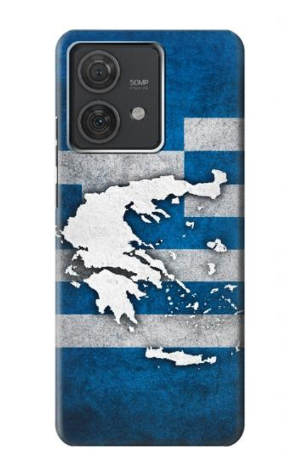 S4074 ギリシャの国旗 The Flag of Greece Motorola Edge 40 Neo バックケース、フリップケース・カバー