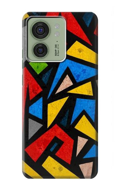 S4044 ストリートアートの抽象的なグラフィック Street Art Abstract Graphics Motorola Edge (2023), Edge 40 バックケース、フリップケース・カバー