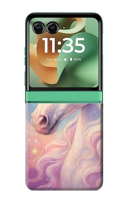 S4054 ファンタジーユニコーン Fantasy Unicorn Motorola Razr 60, Razr 2025 バックケース、フリップケース・カバー