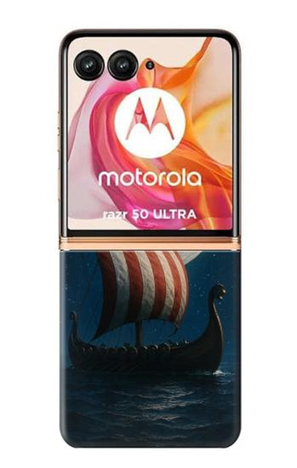S4040 バイキングの軍艦 Viking War Ship Motorola Razr 50 Ultra バックケース、フリップケース・カバー