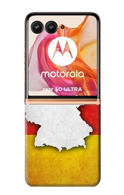 S4055 ドイツ国旗 Germany Flag Motorola Razr 50 Ultra バックケース、フリップケース・カバー