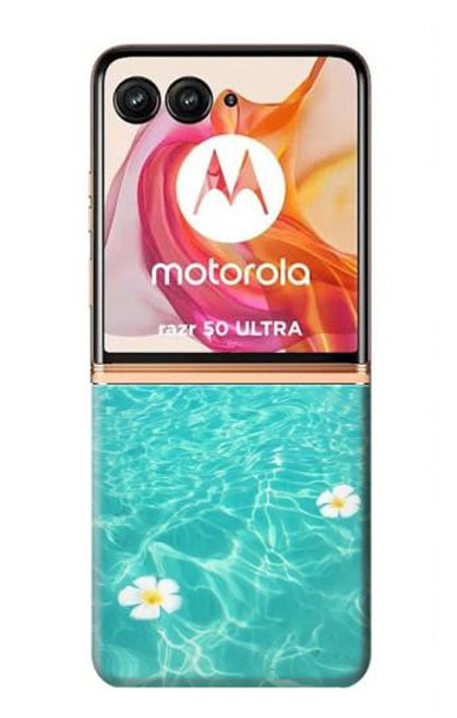 S4066 夏の海のビーチ Summer Ocean Beach Motorola Razr 50 Ultra バックケース、フリップケース・カバー