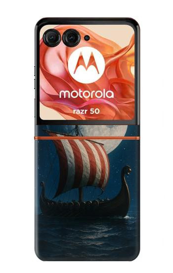 S4040 バイキングの軍艦 Viking War Ship Motorola Razr 70,60,50, Razr (2026, 2025, 2024) バックケース、フリップケース・カバー