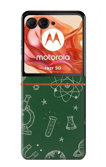 S4059 科学黒板グラフィック Science Chalkboard Graphic Motorola Razr 70,60,50, Razr (2026, 2025, 2024) バックケース、フリップケース・カバー