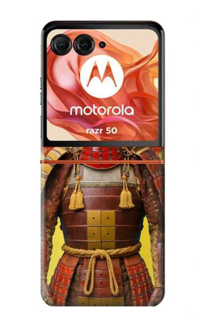 S4063 日本の戦士の侍の鎧 Japan Warrior Samurai Armor Motorola Razr 50 バックケース、フリップケース・カバー