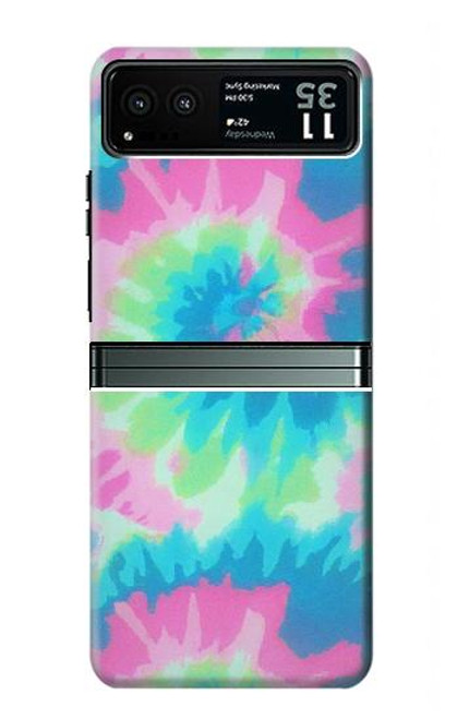 S4033 パステルカラーのタイダイ染め Pastel Color Tie Dye Motorola Razr 40 バックケース、フリップケース・カバー